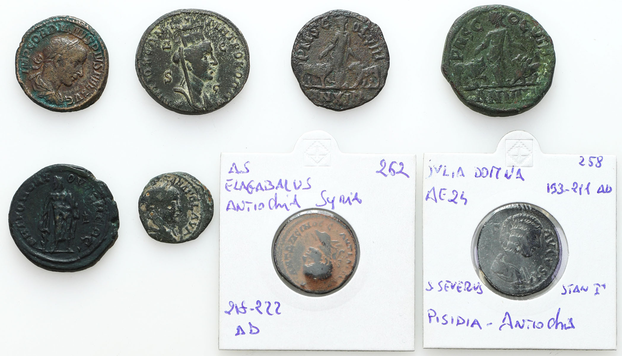 Cesarstwo Rzymskie, AE, III w n. e. – zestaw 8 sztuk